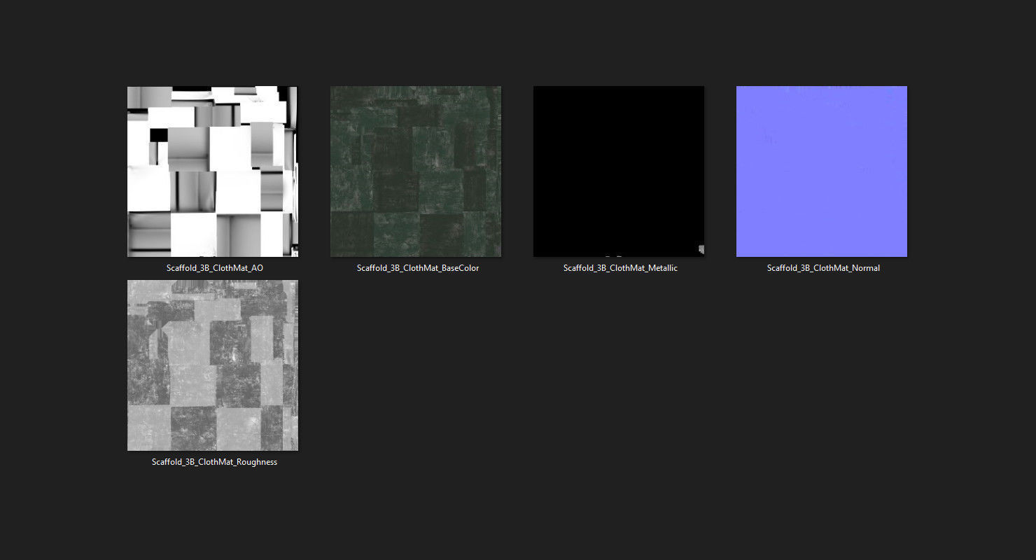 Scaffold 3B Low-poly 3D model_12