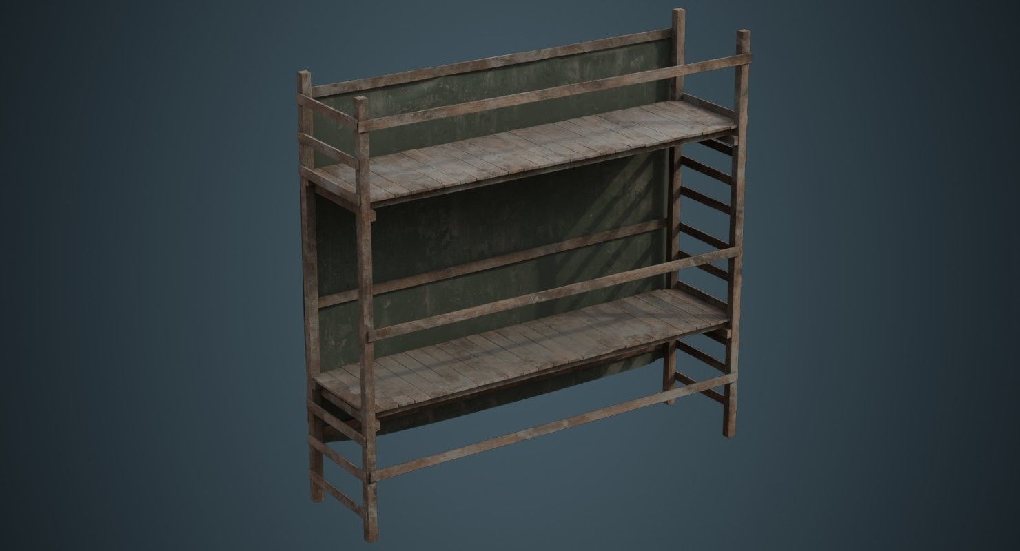 Scaffold 3B Low-poly 3D model_1