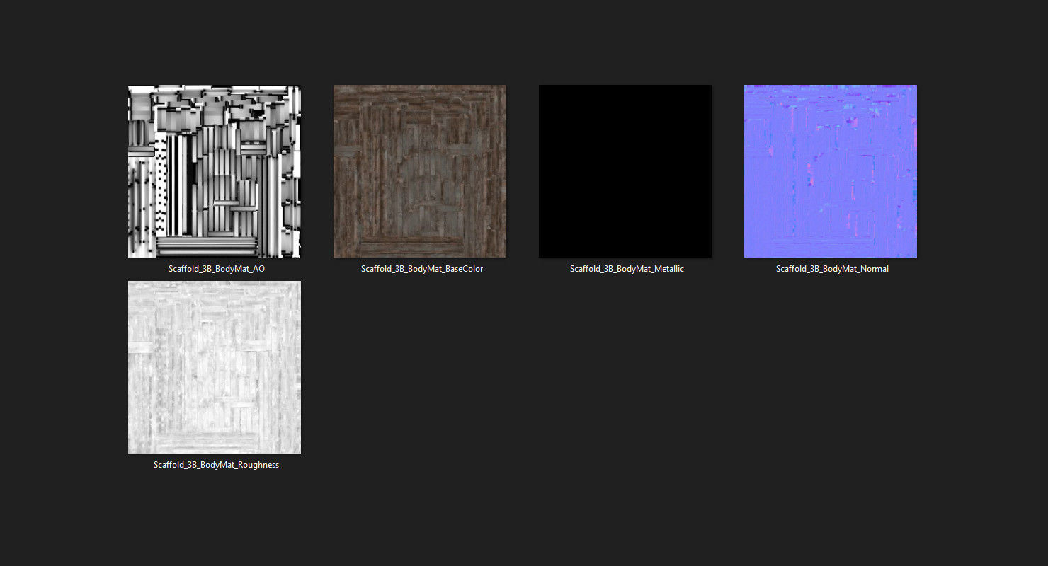 Scaffold 3B Low-poly 3D model_10