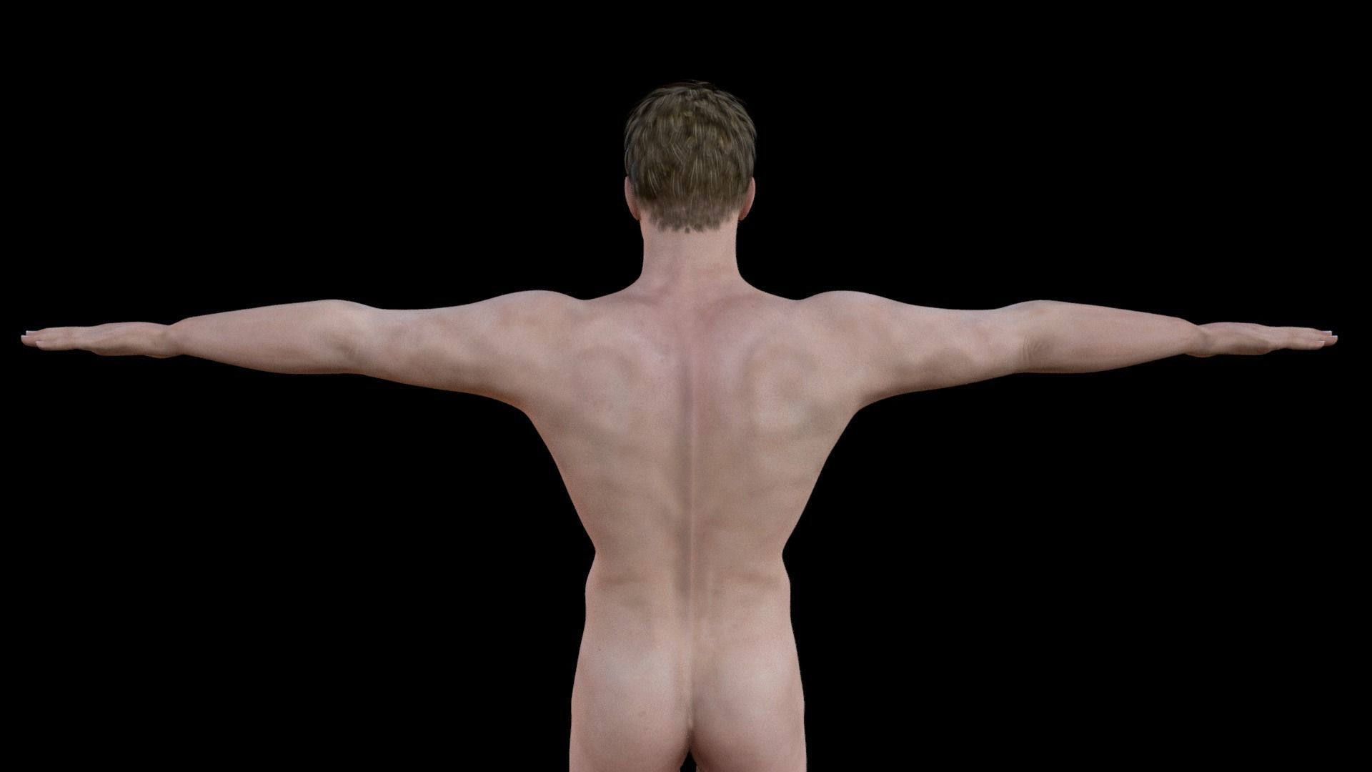 Human game ready rigged Low-poly 3D model_19