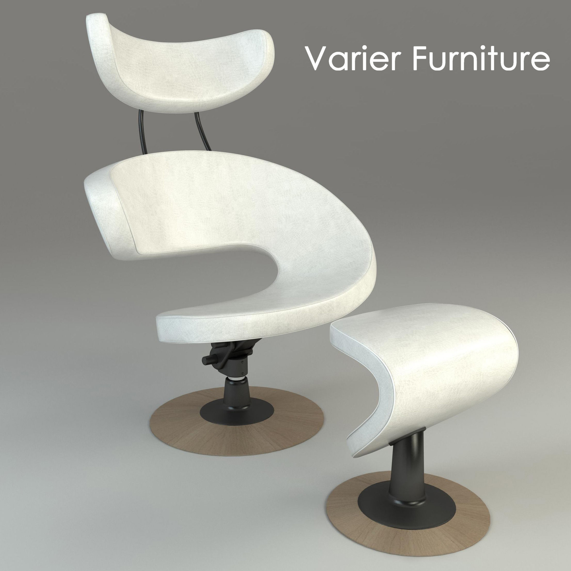 chair Varier Peel 3D model_4