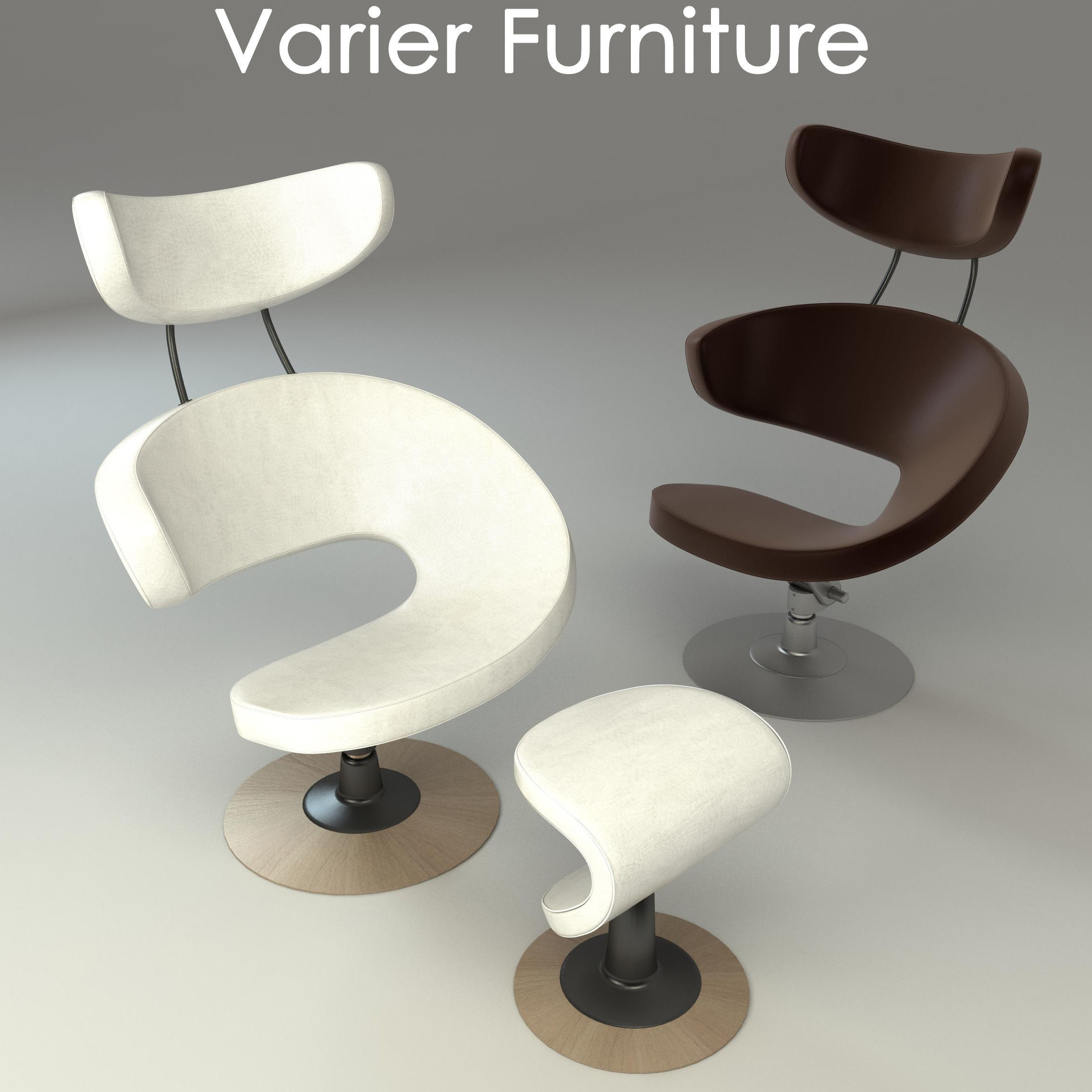 chair Varier Peel 3D model_6