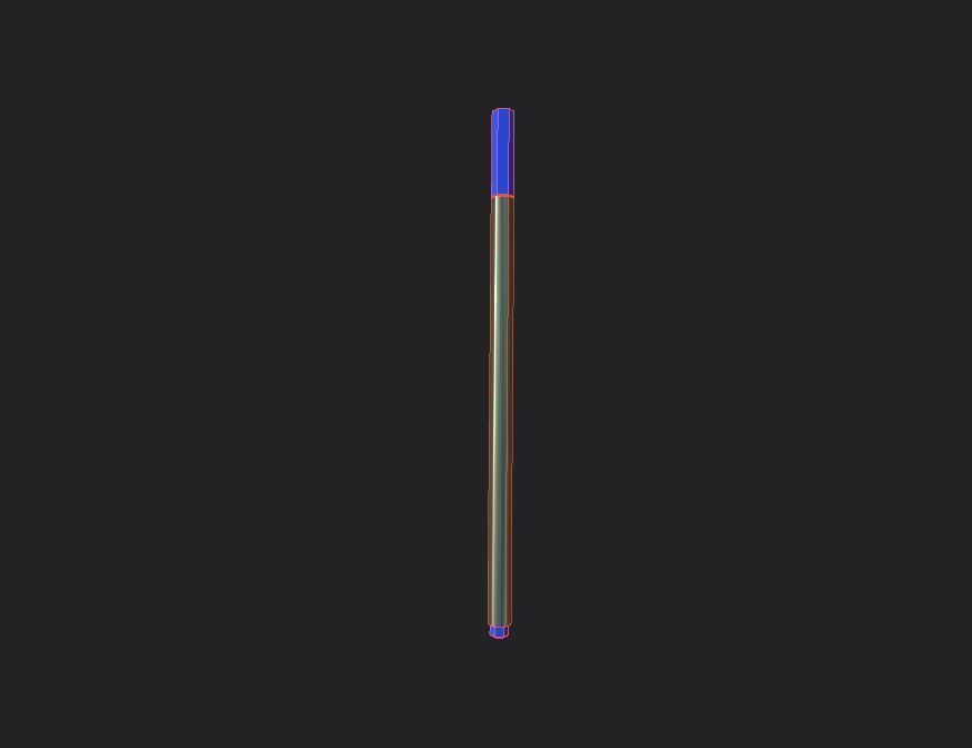 Color pencil Low-poly 3D model_5