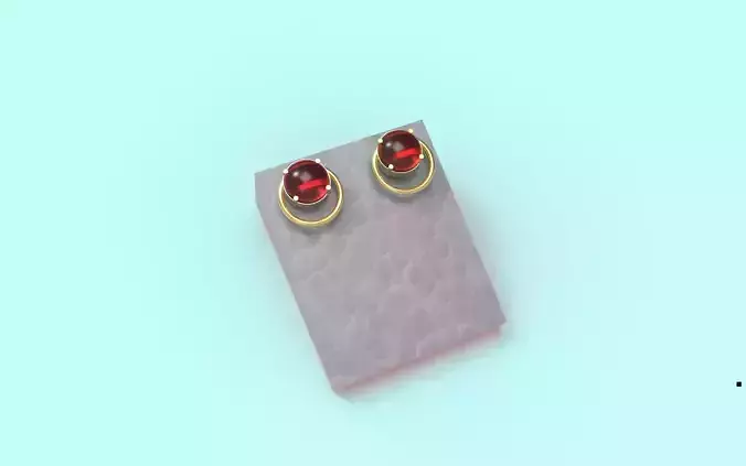 Spinel Cabochorn Earring