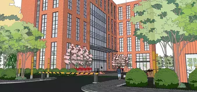 Office-Teaching Building-Canteen 