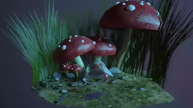 Tiny World Environment Marmoset Game