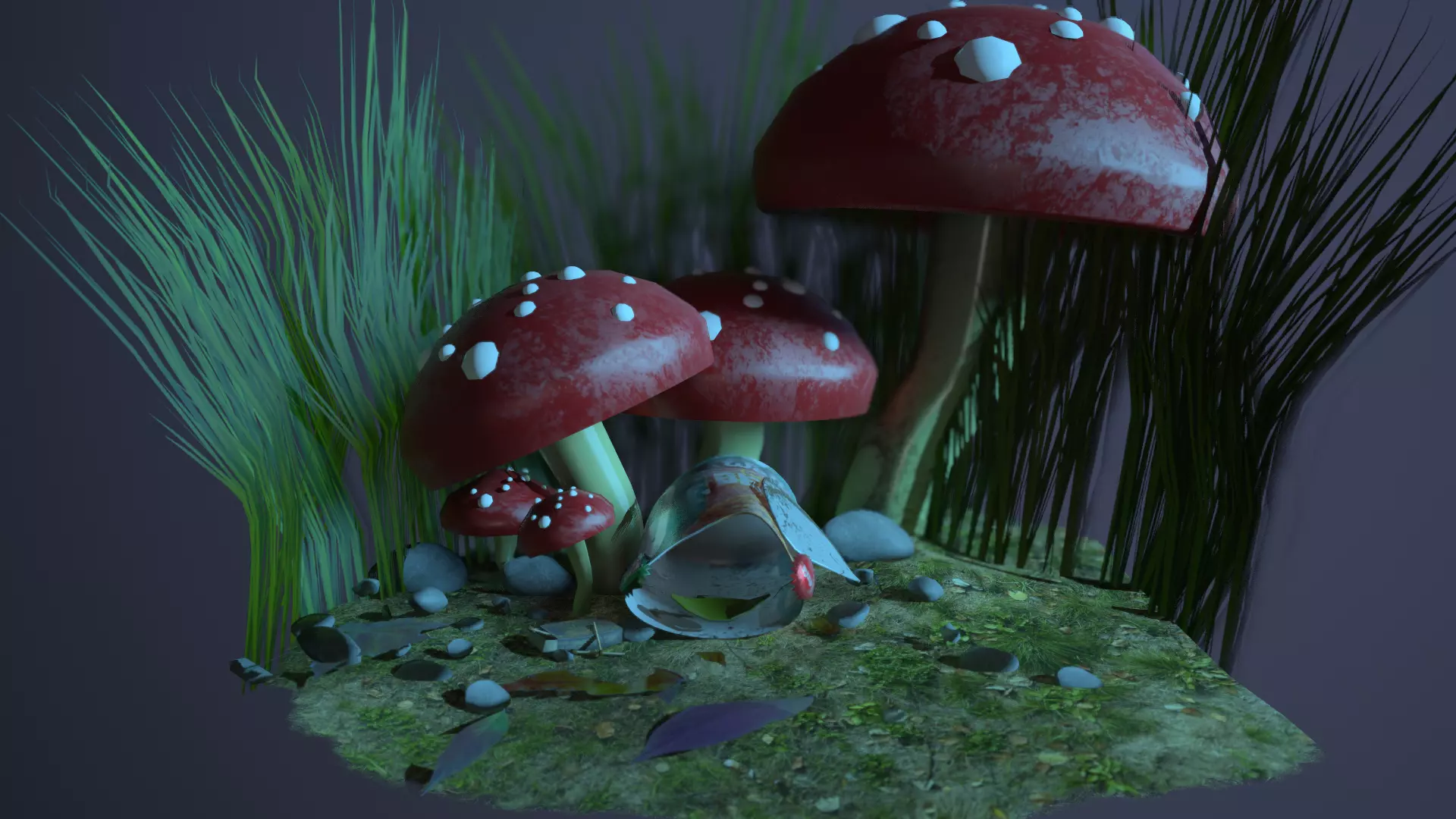 3D model Tiny World Environment Marmoset Game VR / AR / low-poly | CGTrader