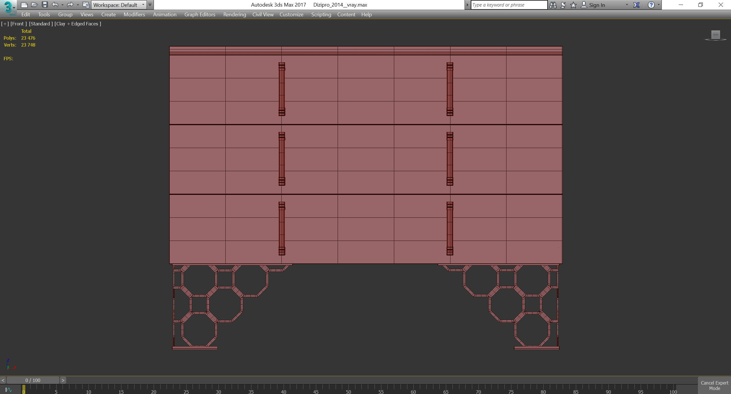 DAGMAR Volpi 3d model Low-poly 3D model_2