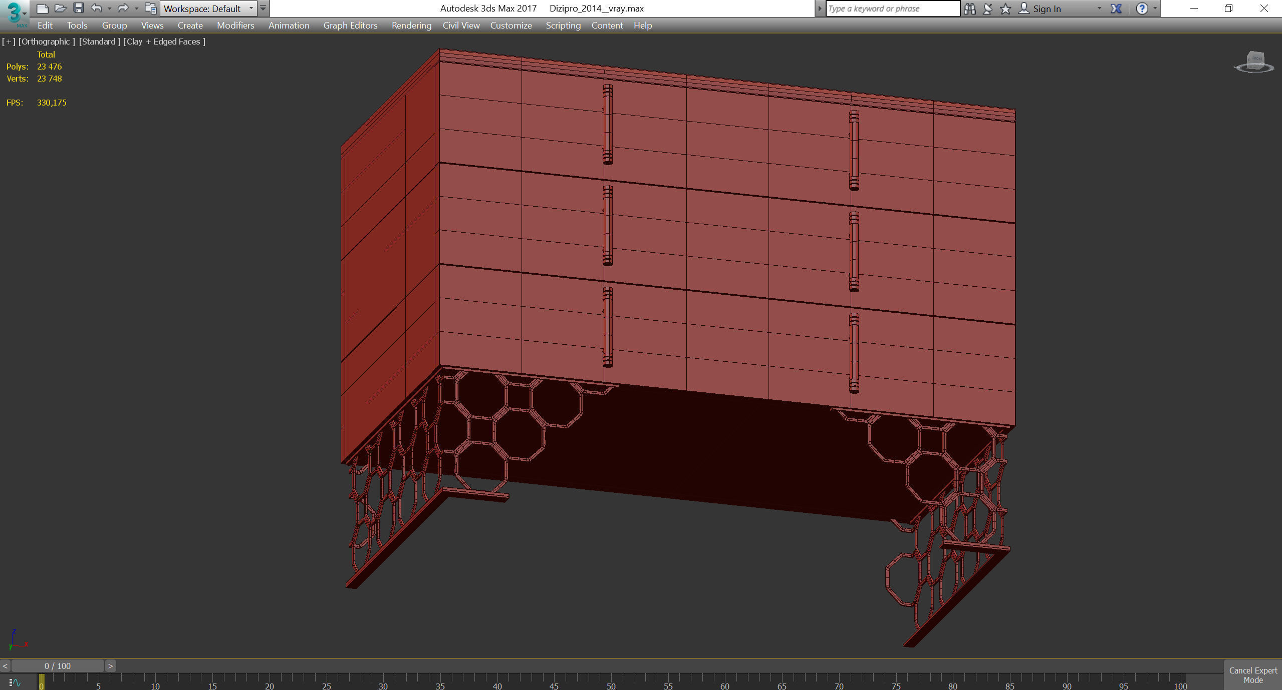 DAGMAR Volpi 3d model Low-poly 3D model_4