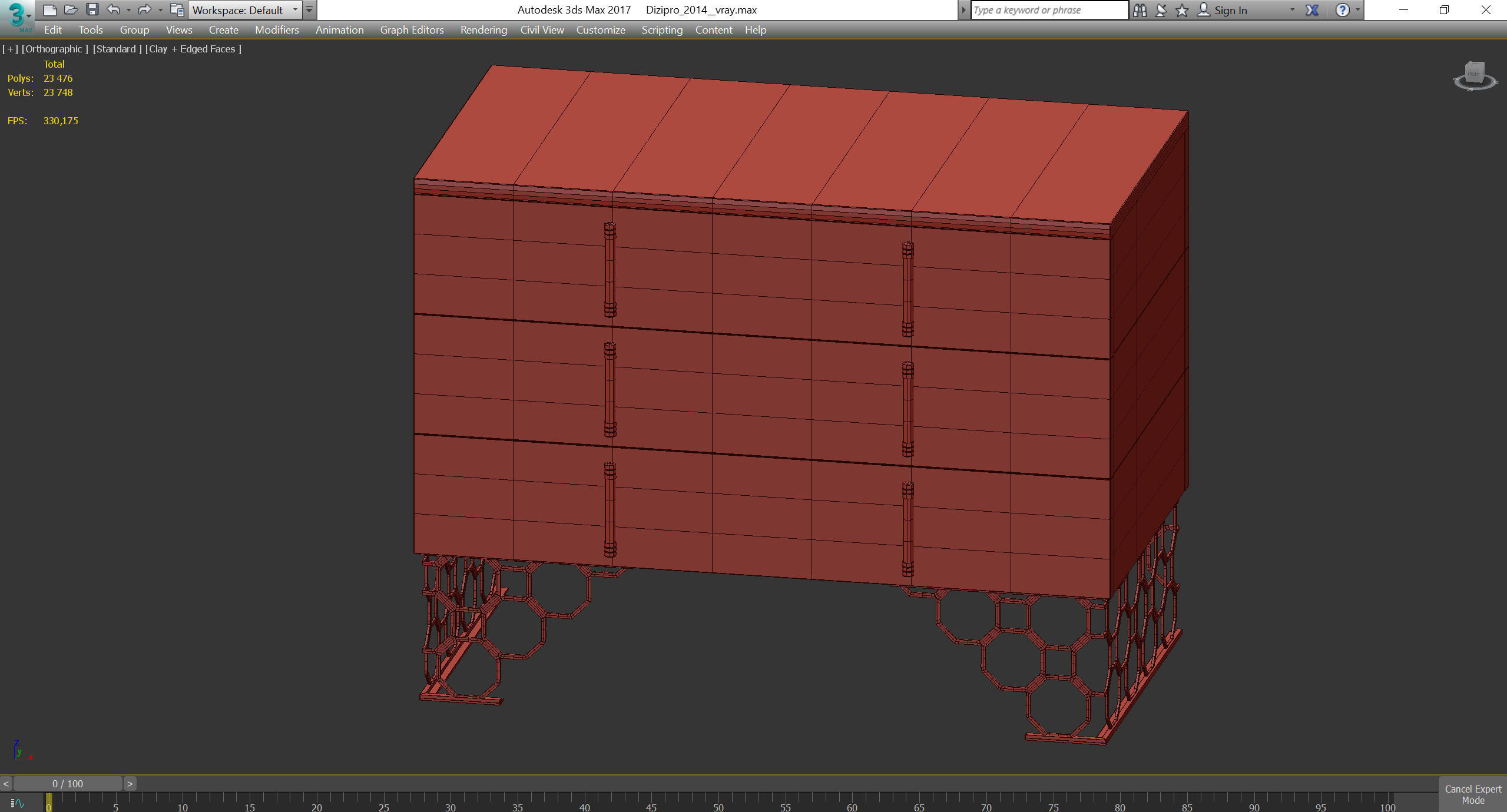 DAGMAR Volpi 3d model Low-poly 3D model_3