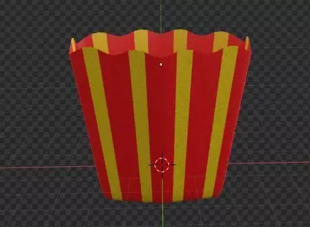 3D Model French Fries or Popcorn Package Free 3D model