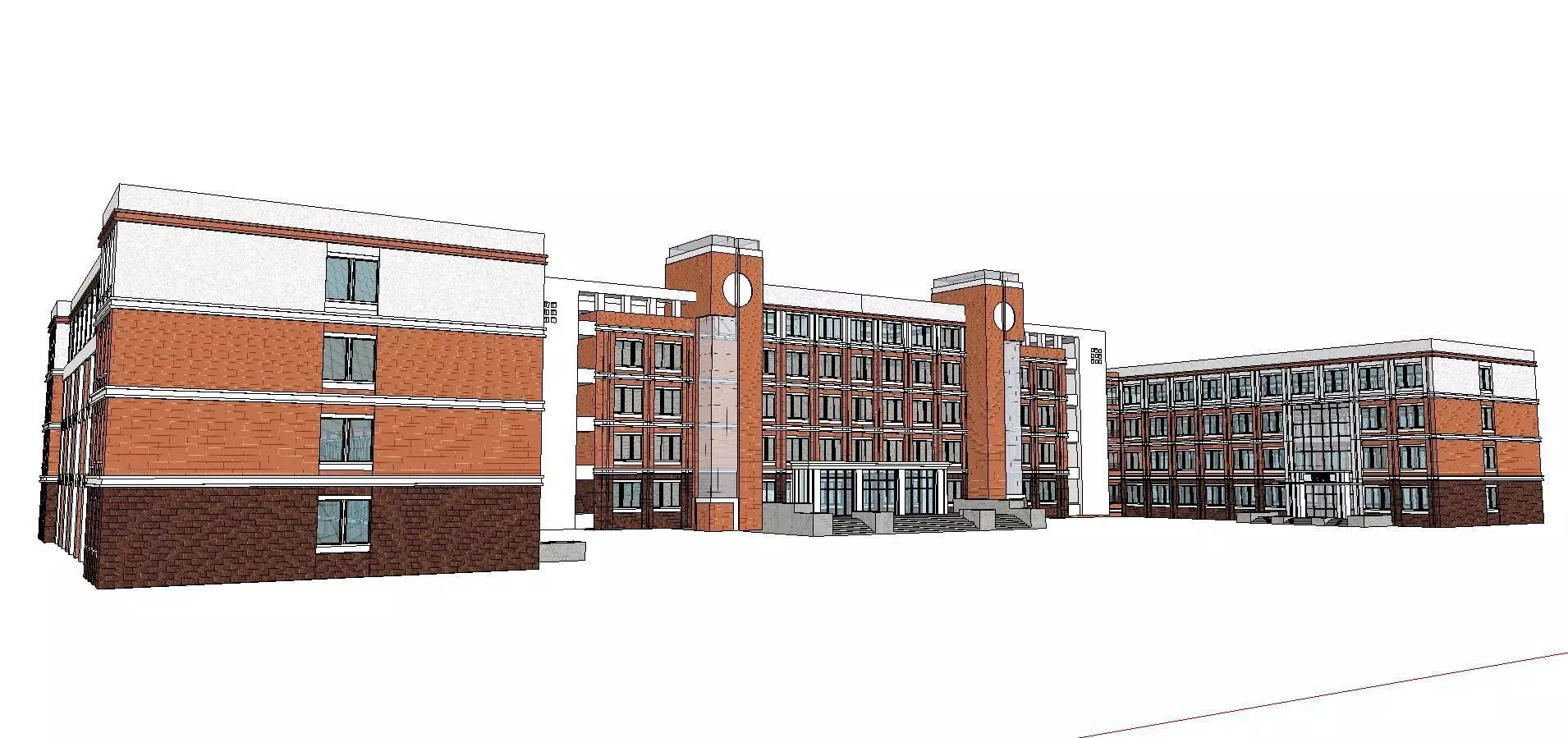 Office-Teaching Building-Canteen 04 3D model_0