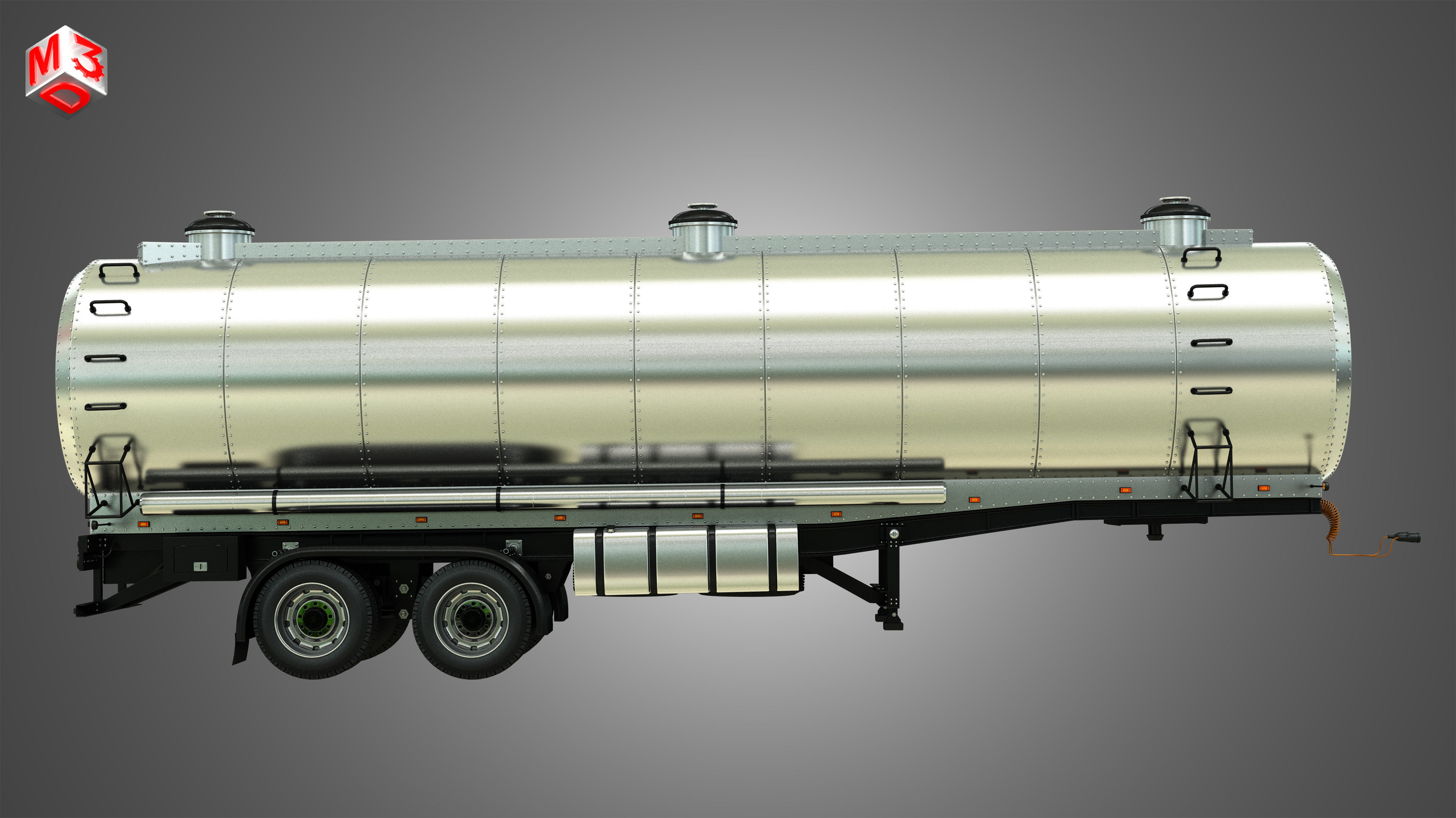 Tanker Semi Trailer 3D model_5