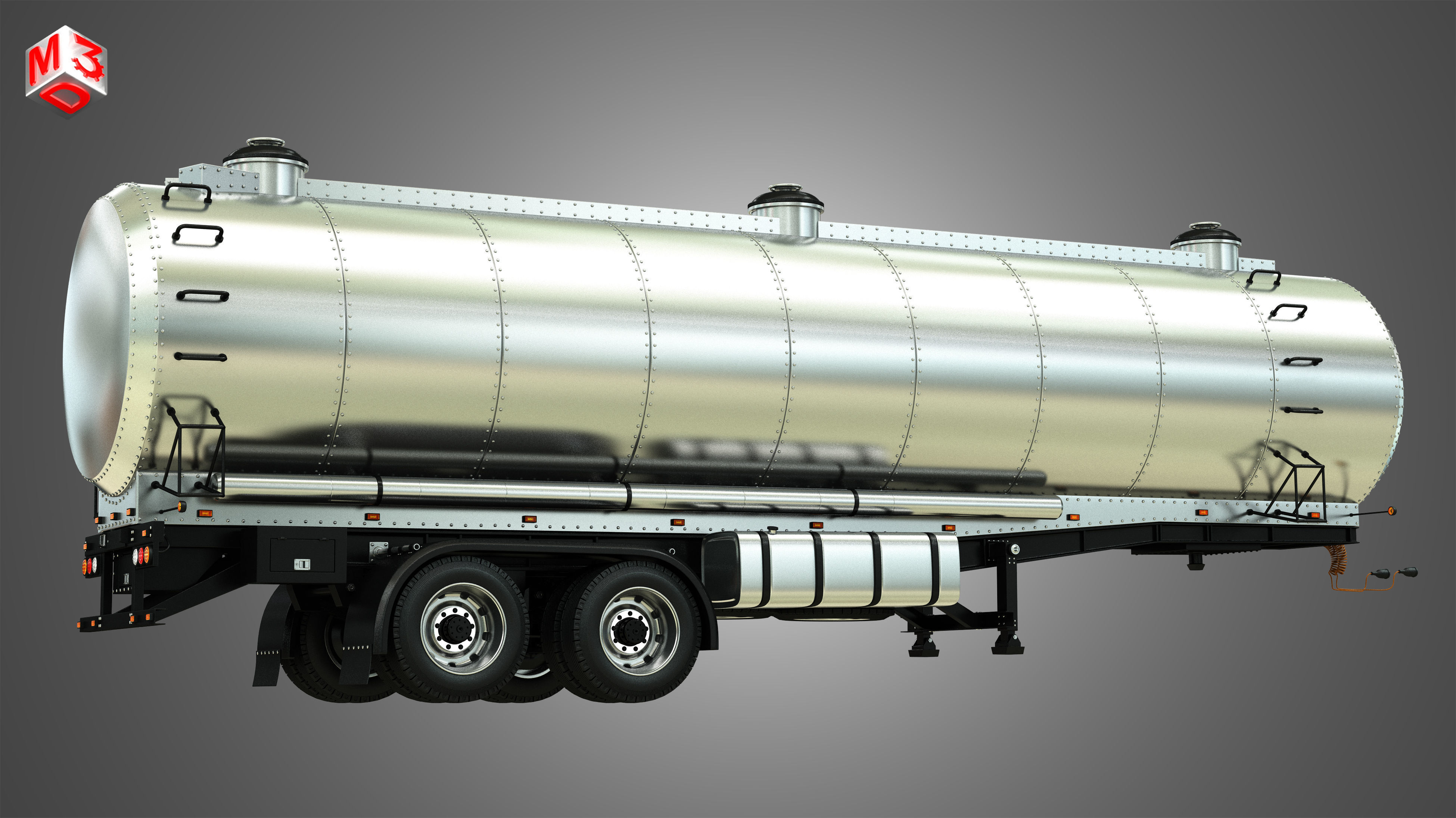 Tanker Semi Trailer 3D model_7