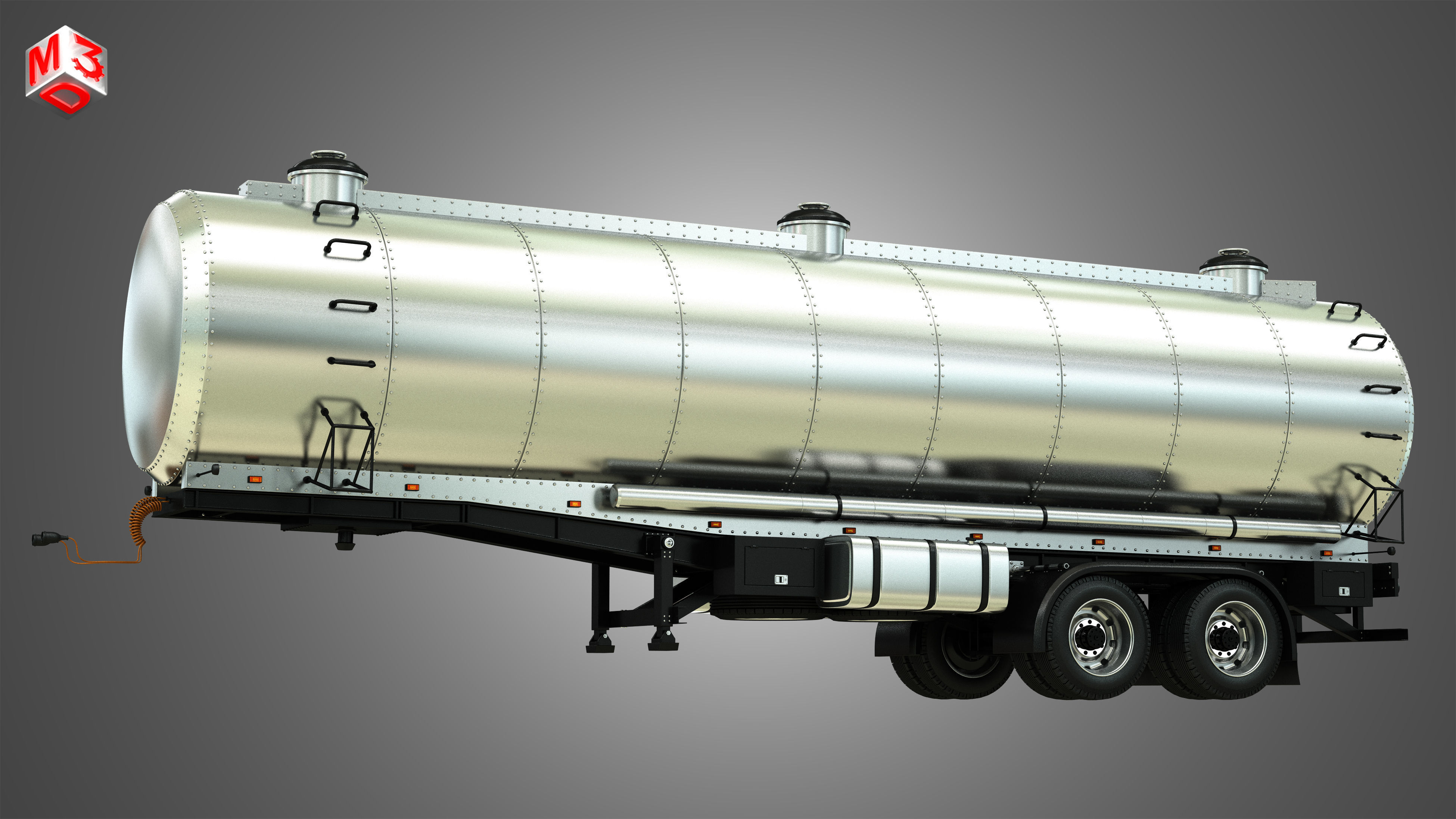 Tanker Semi Trailer 3D model_6