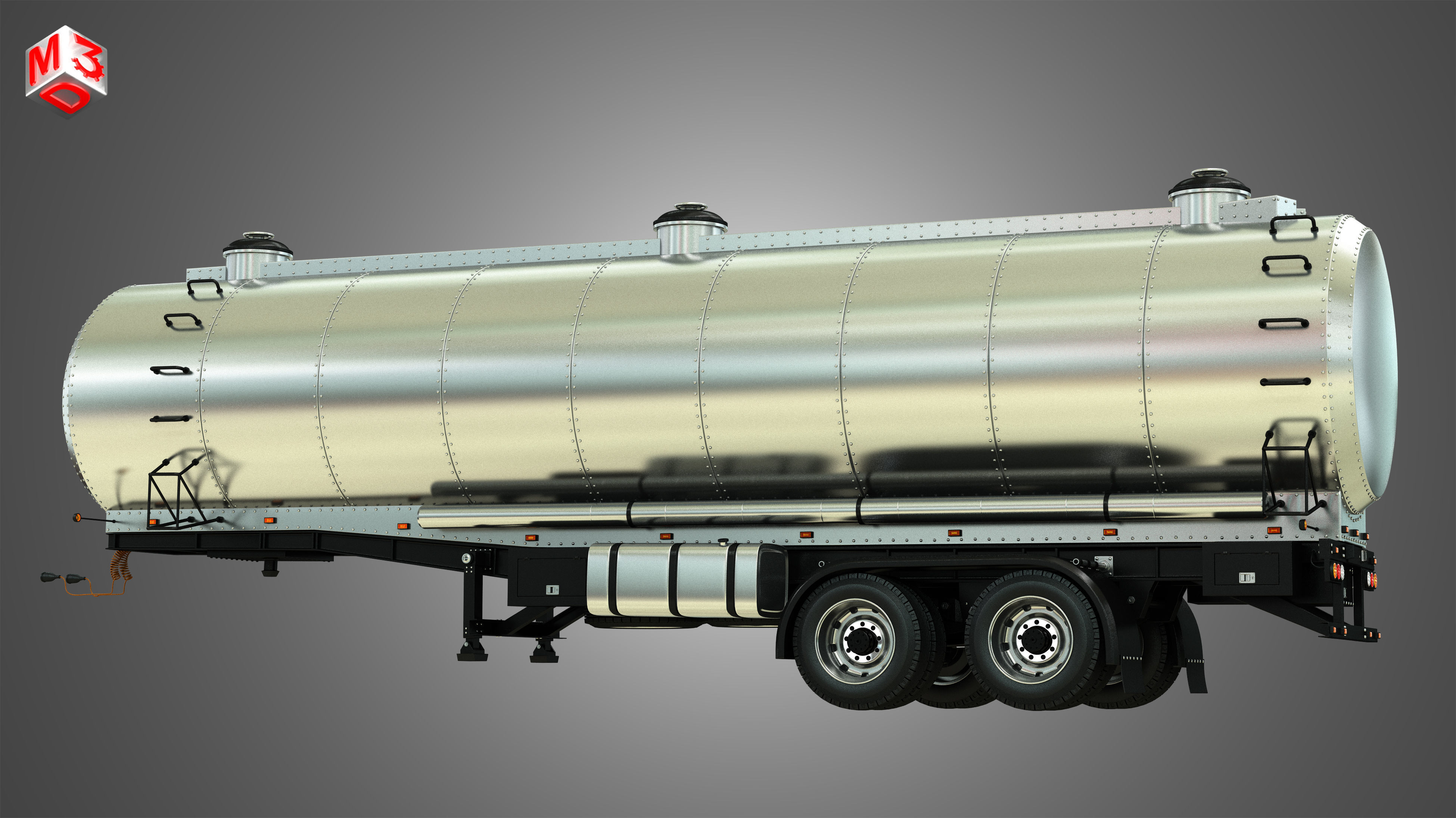 Tanker Semi Trailer 3D model_9