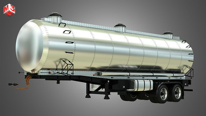 Tanker Semi Trailer 3D model