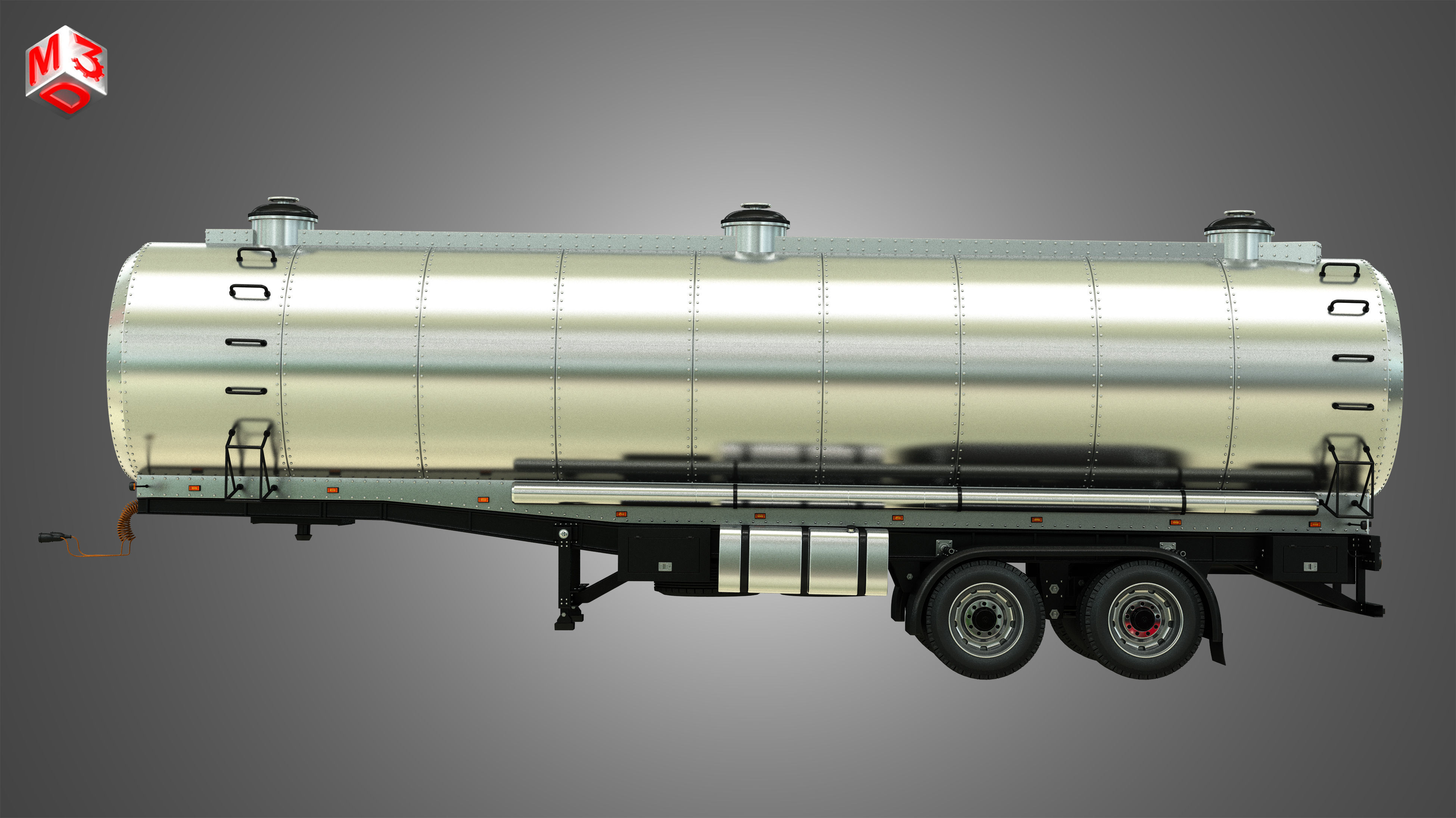 Tanker Semi Trailer 3D model_4