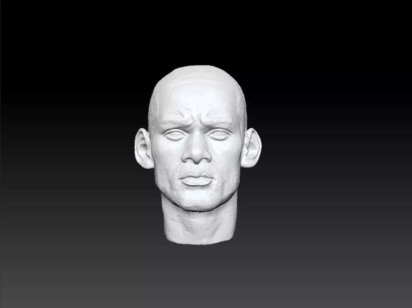 Will Smith Head sculpture 3D print model 3D print model_0