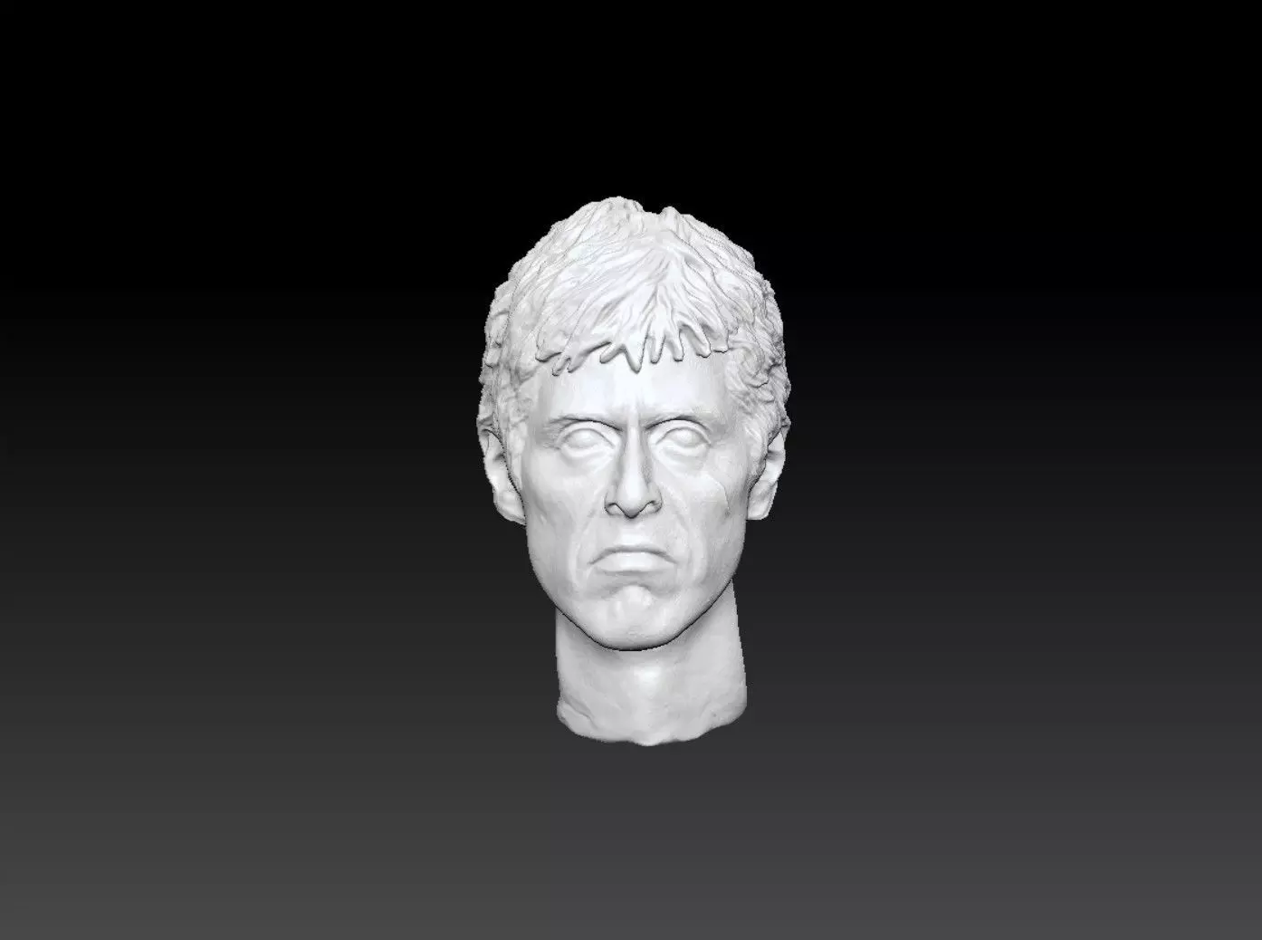 Al Pacino Scarface Head sculpture 3D print model 3D print model_0