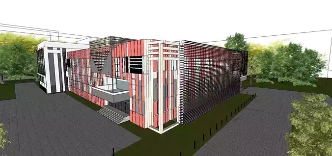 Office-Teaching Building-Canteen 19