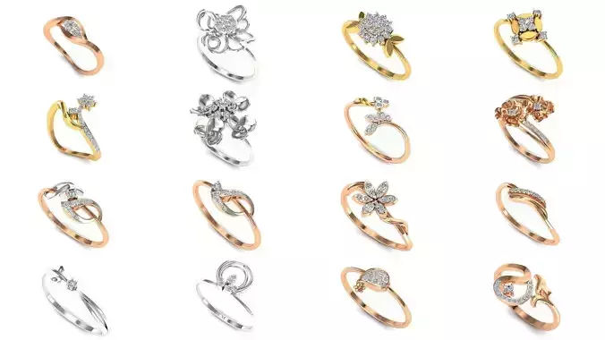 101 Ring 3dm jcd render details bulk collection  