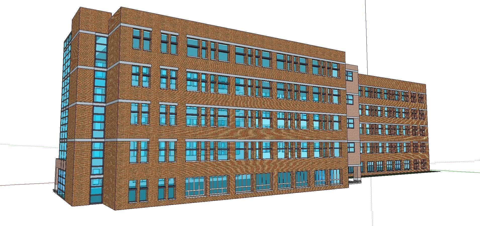 Office-Teaching Building-Canteen 29 3D model_2
