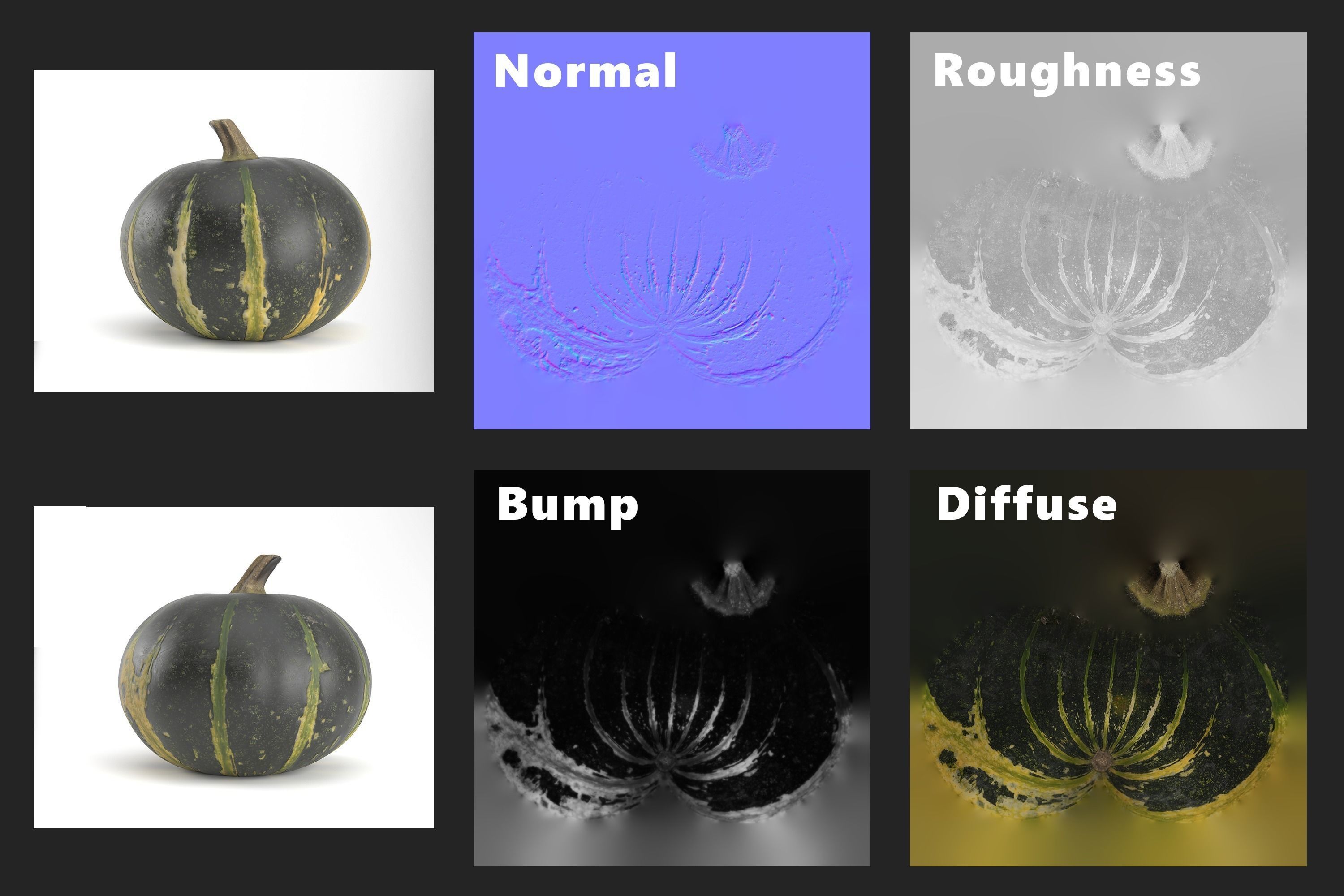 3D Pumpkin models 3D Model Collection_8