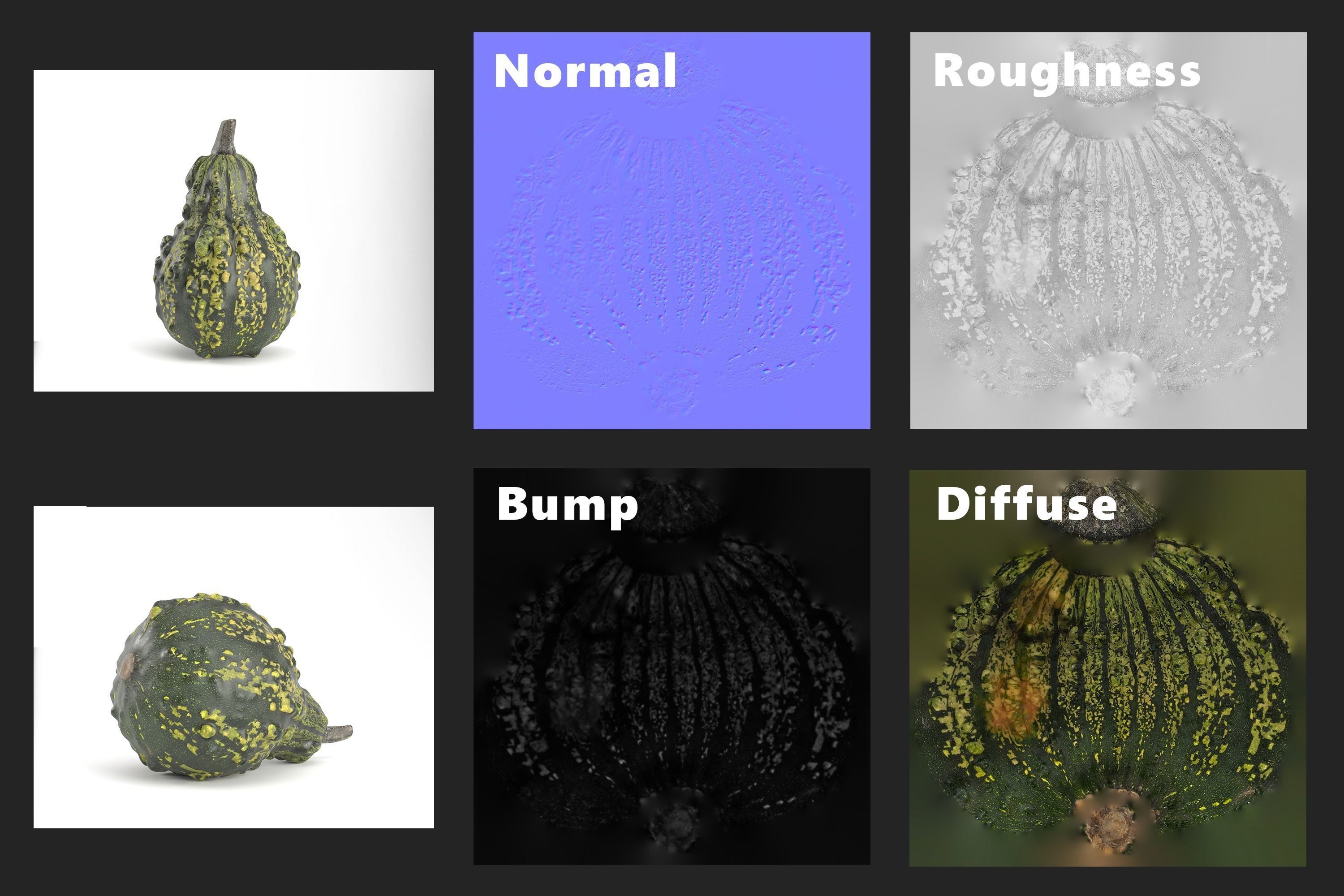 3D Pumpkin models 3D Model Collection_10