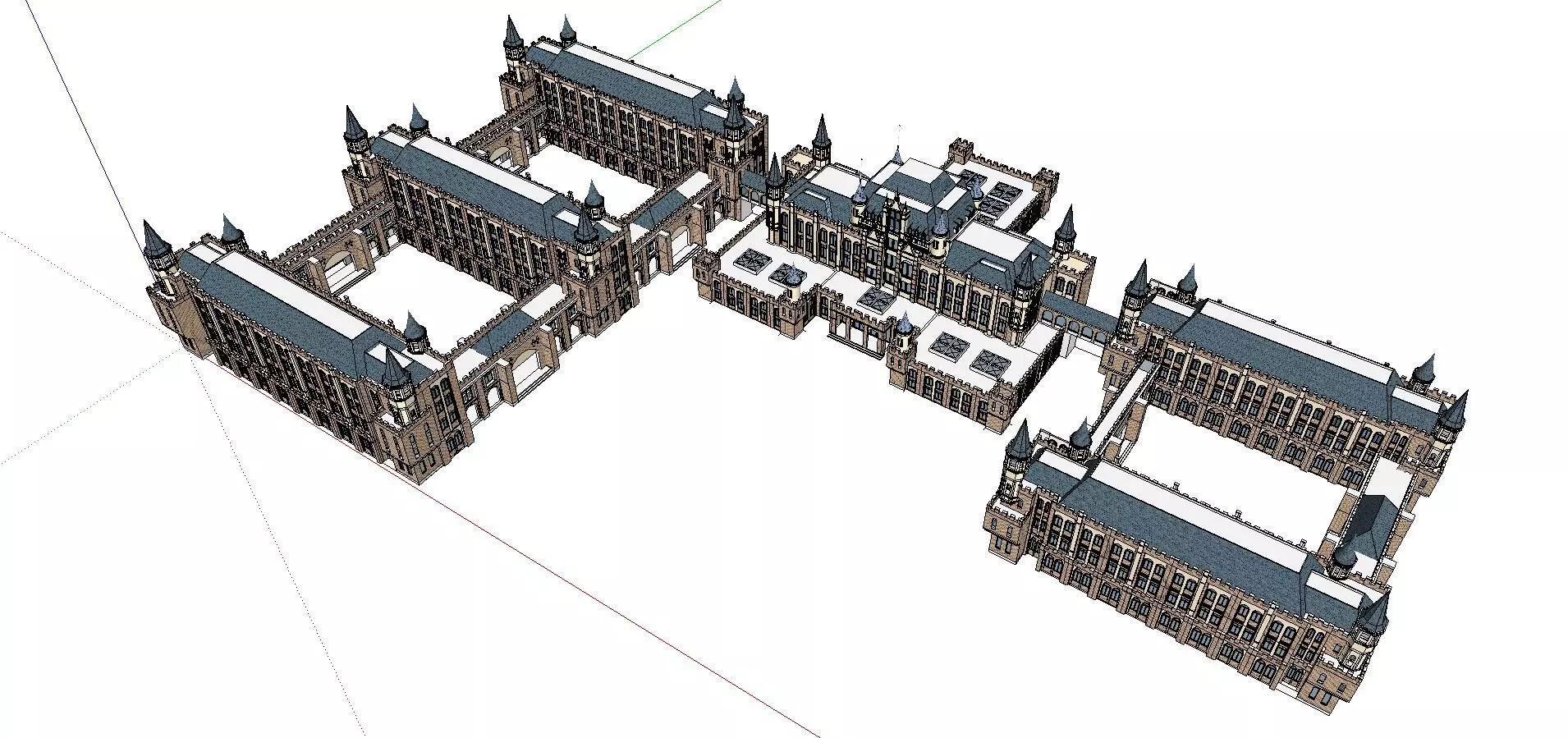 Office-Teaching Building-Canteen 36 3D model_0