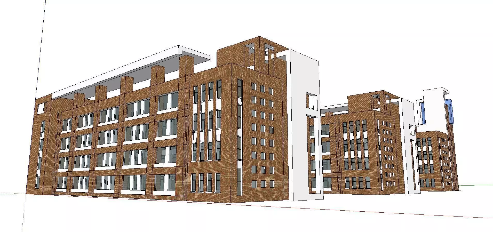 Office-Teaching Building-Canteen 37 3D model_0