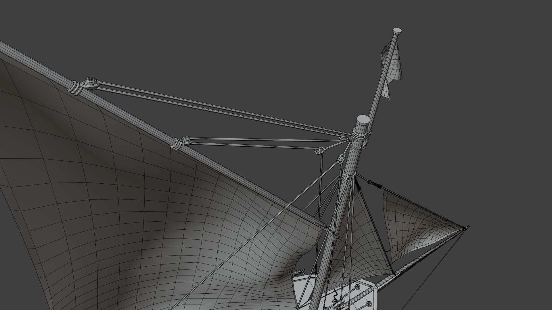Oyster sloop Spray 3D model_26
