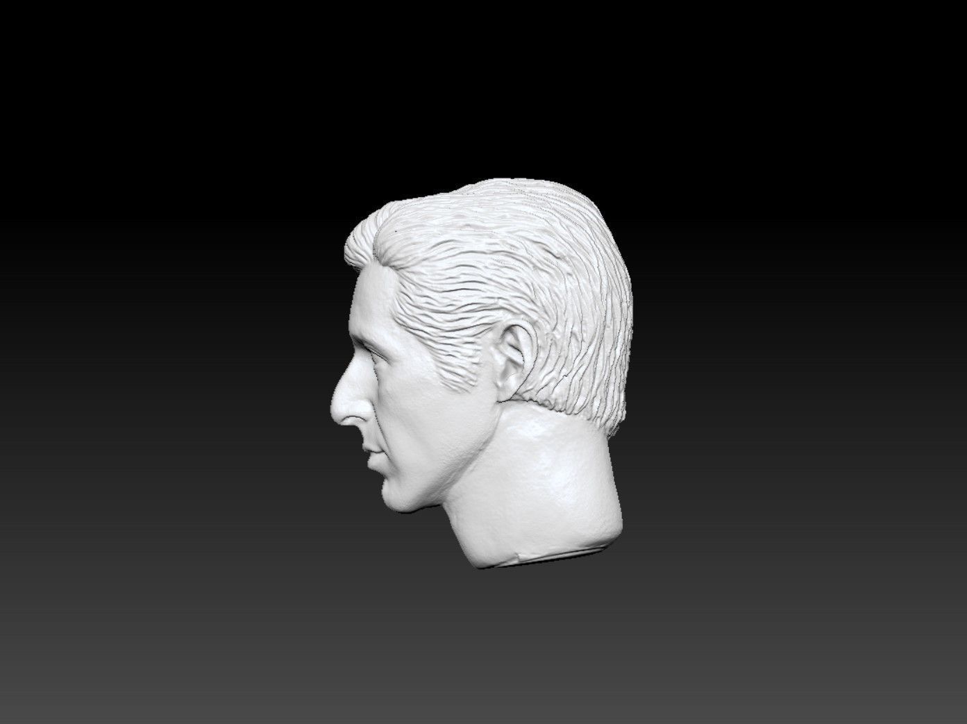 The Godfather Al Pacino Head sculpture 3D print model 3D print model_4