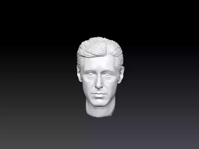 The Godfather Al Pacino Head sculpture 3D print model