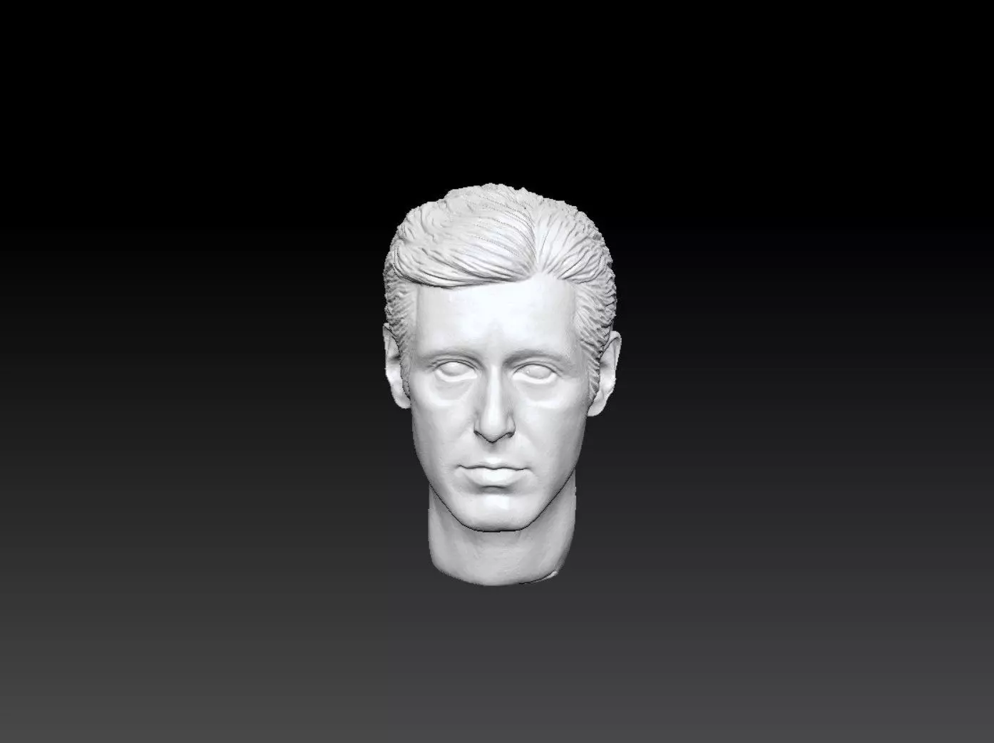 The Godfather Al Pacino Head sculpture 3D print model 3D print model_0