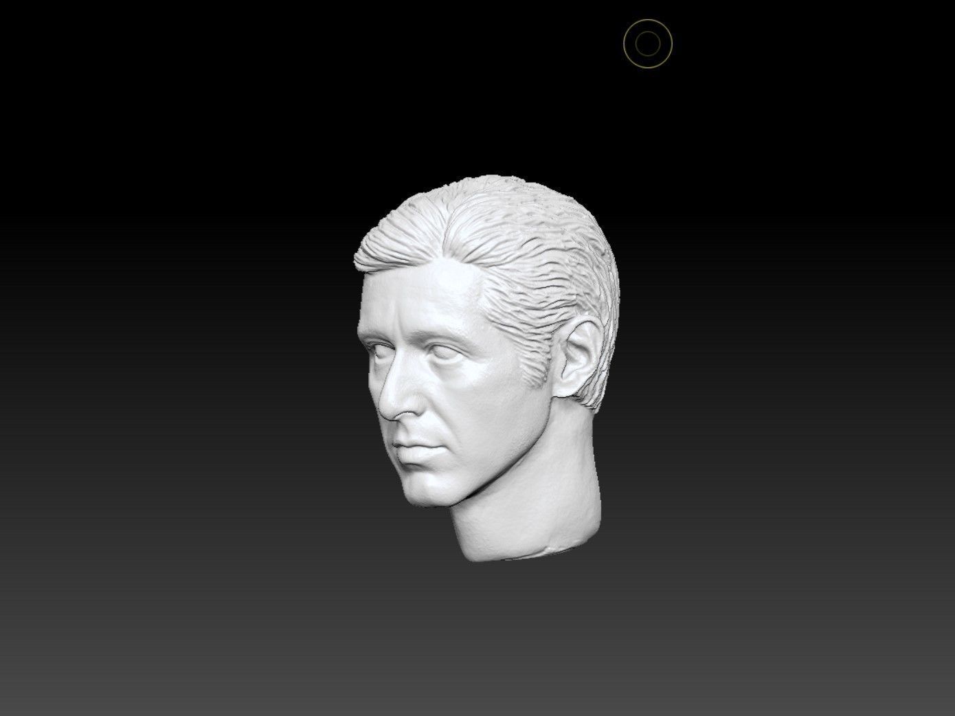 The Godfather Al Pacino Head sculpture 3D print model 3D print model_5