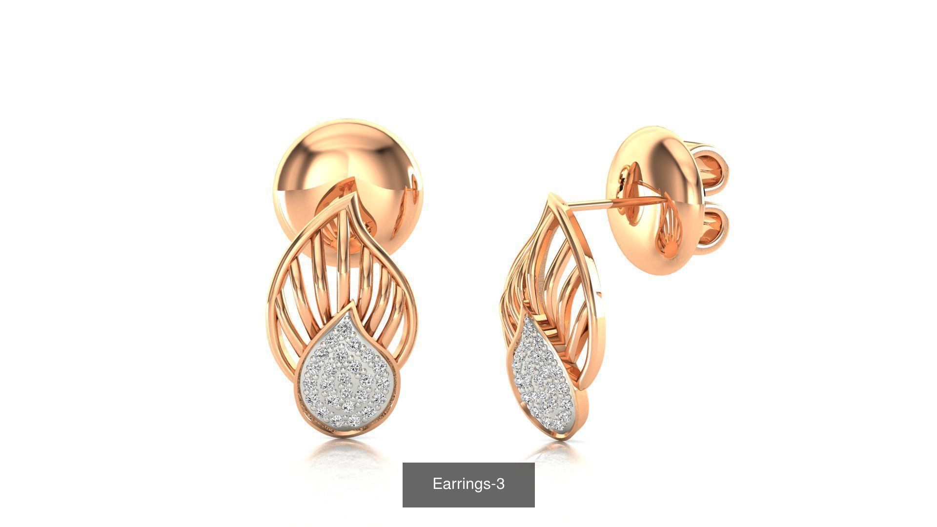 75 Earrings 3dm stl render jcd renders details 3D Model Collection_12