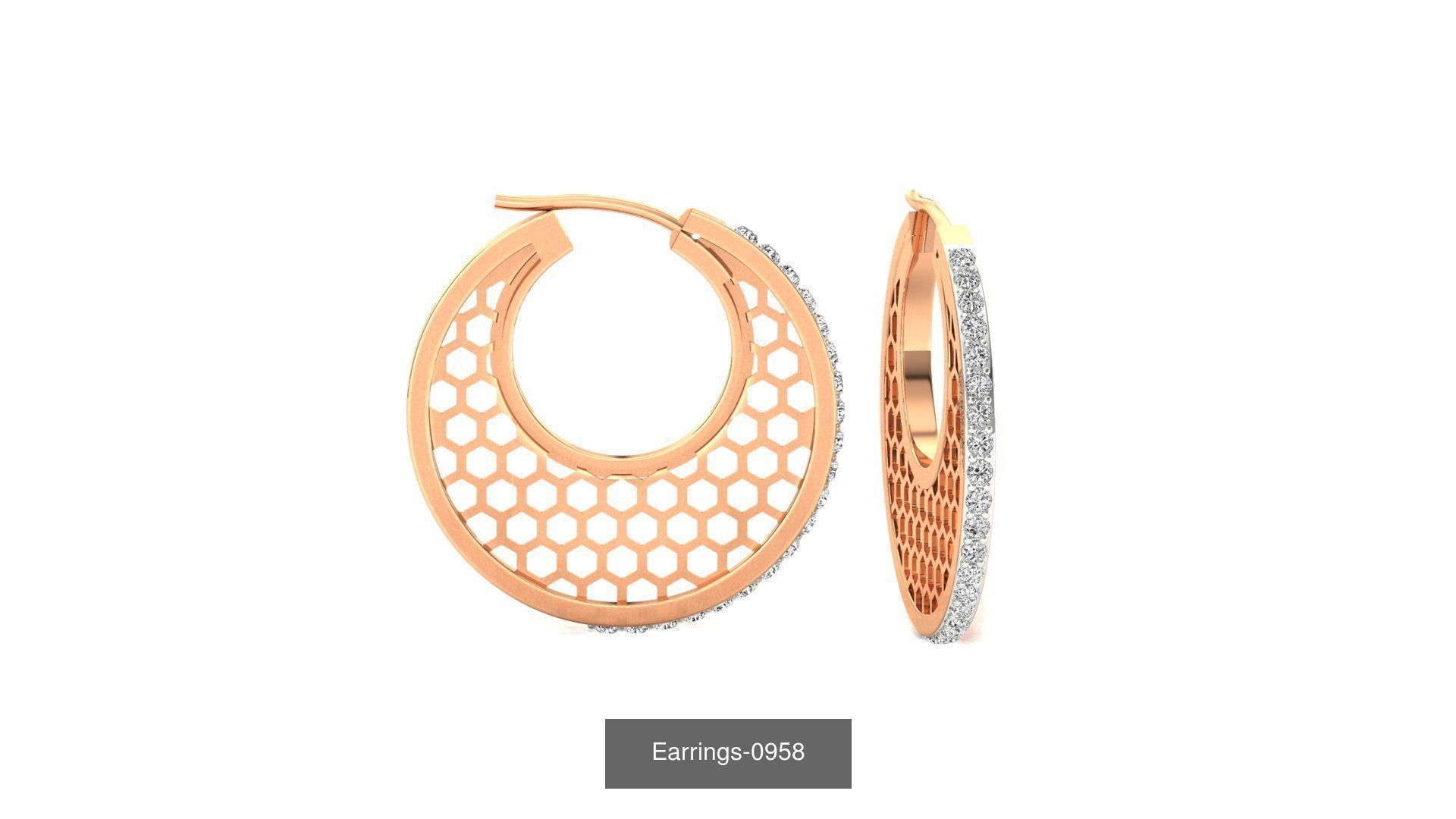 75 Earrings 3dm stl render jcd renders details 3D Model Collection_54