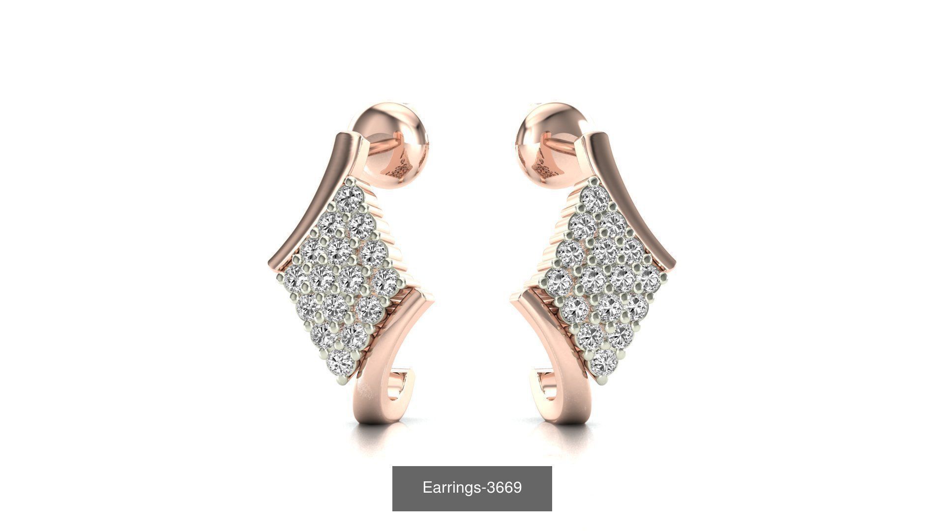 75 Earrings 3dm stl render jcd renders details 3D Model Collection_42