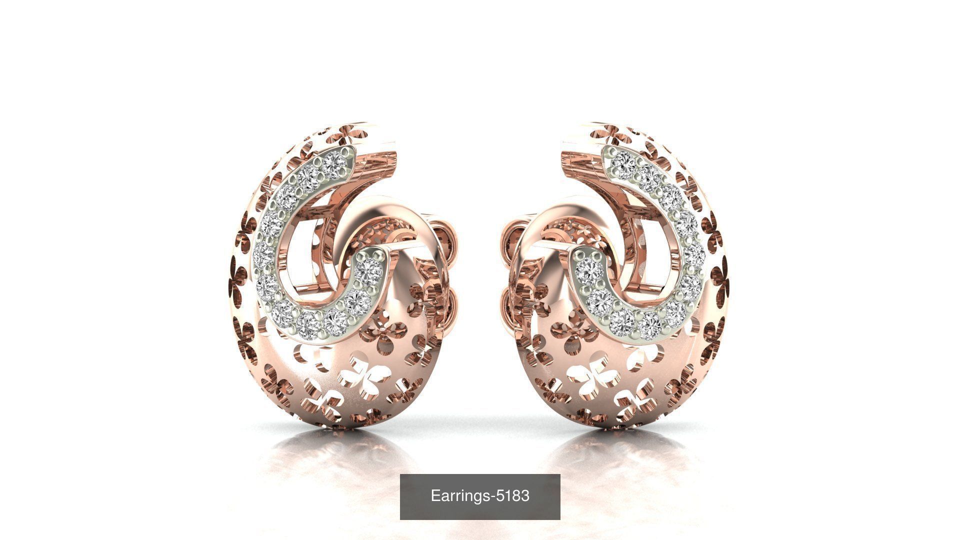 75 Earrings 3dm stl render jcd renders details 3D Model Collection_37