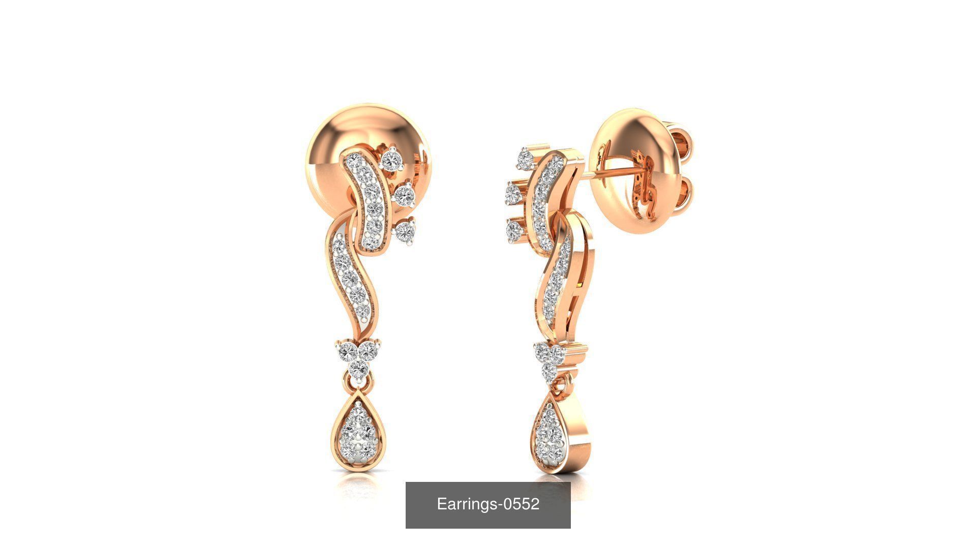 75 Earrings 3dm stl render jcd renders details 3D Model Collection_83