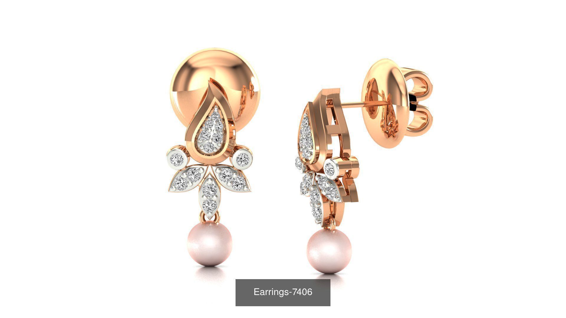 75 Earrings 3dm stl render jcd renders details 3D Model Collection_76