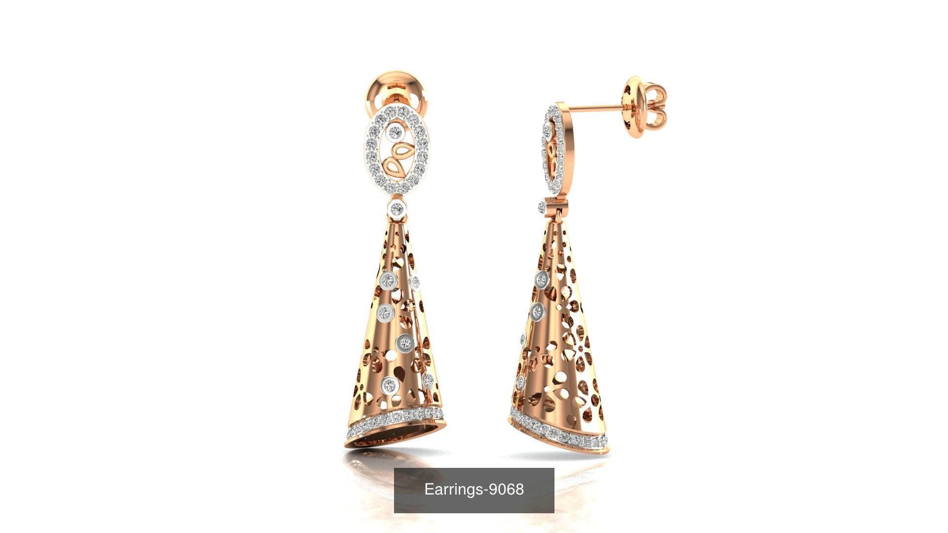 75 Earrings 3dm stl render jcd renders details 3D Model Collection_16