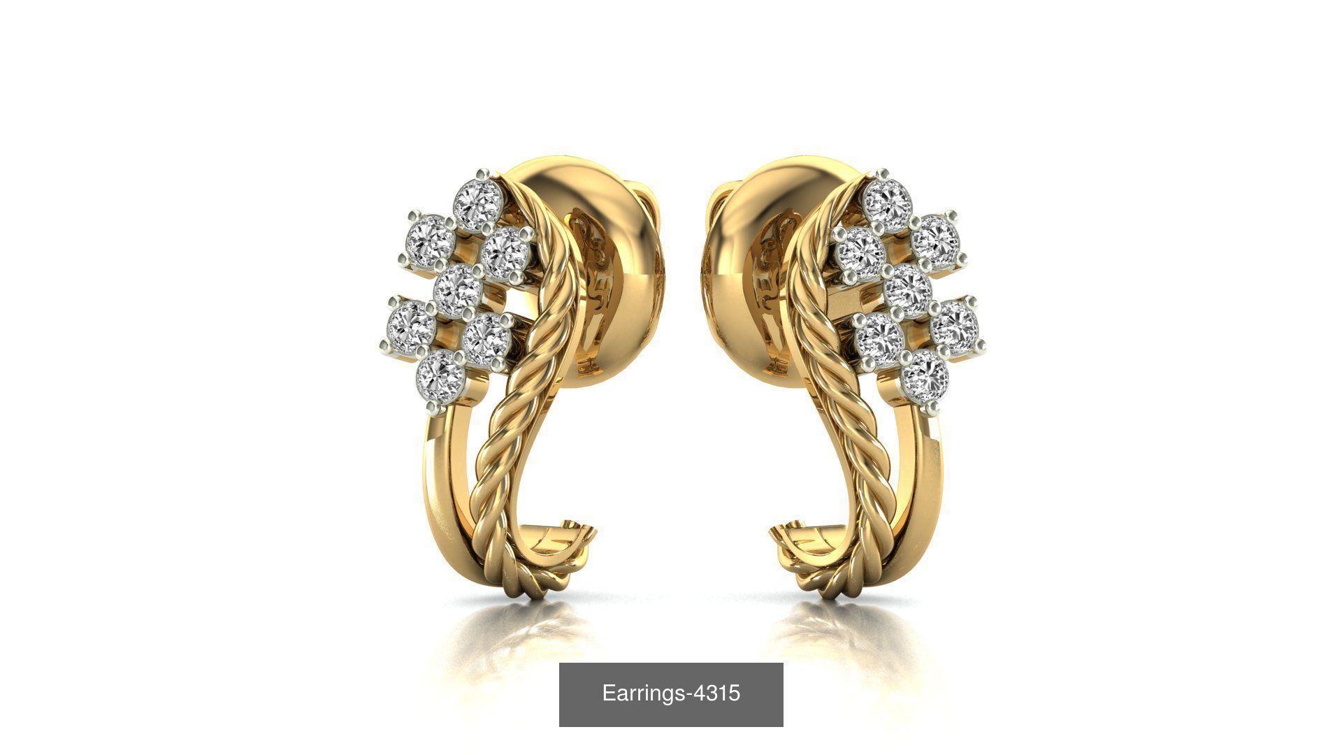 75 Earrings 3dm stl render jcd renders details 3D Model Collection_38