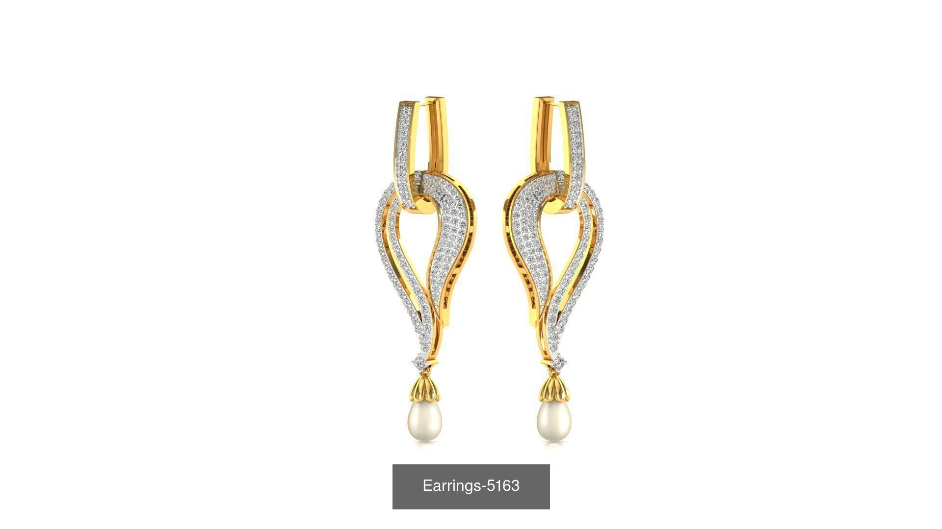 75 Earrings 3dm stl render jcd renders details 3D Model Collection_40