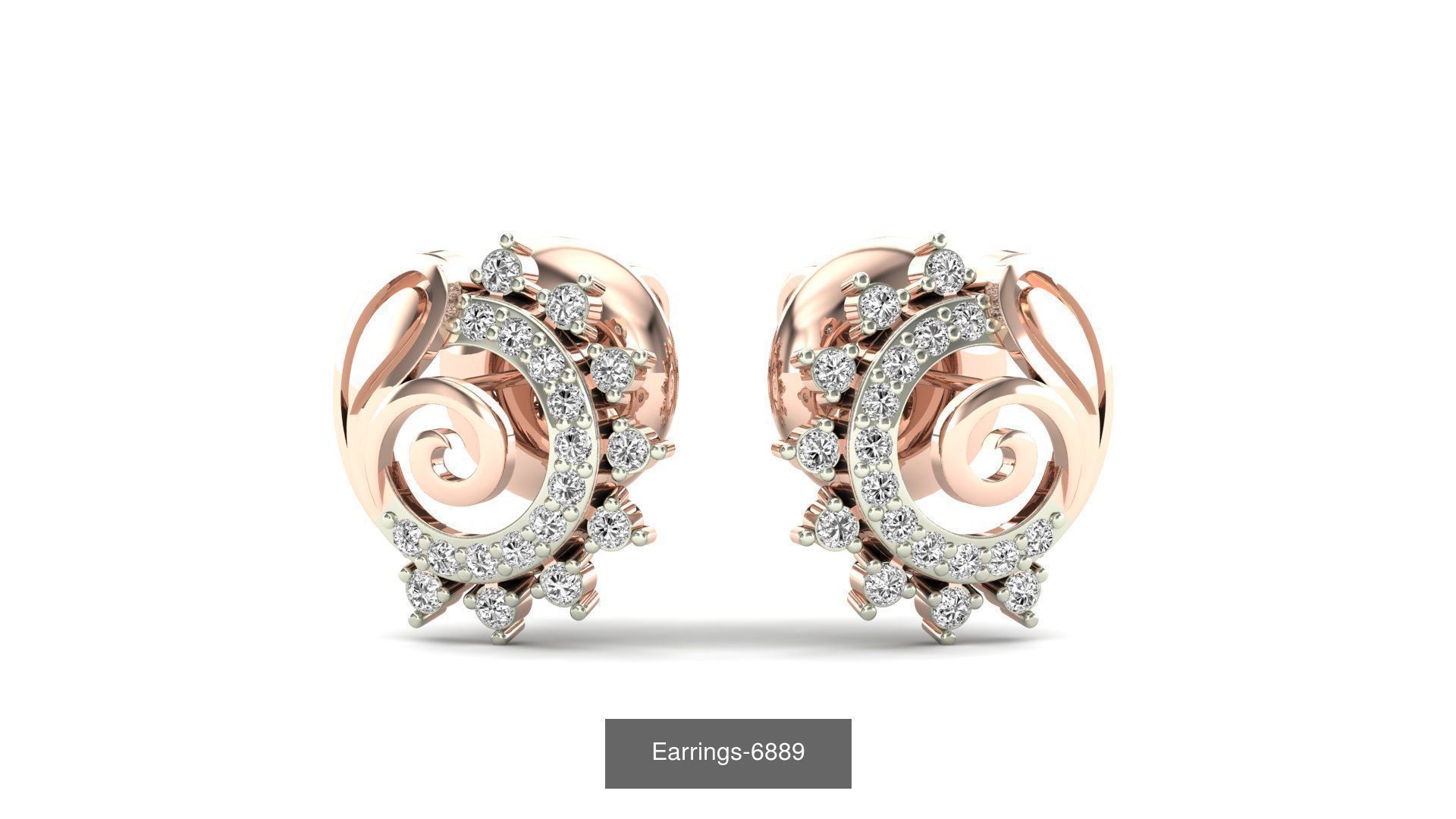 75 Earrings 3dm stl render jcd renders details 3D Model Collection_34