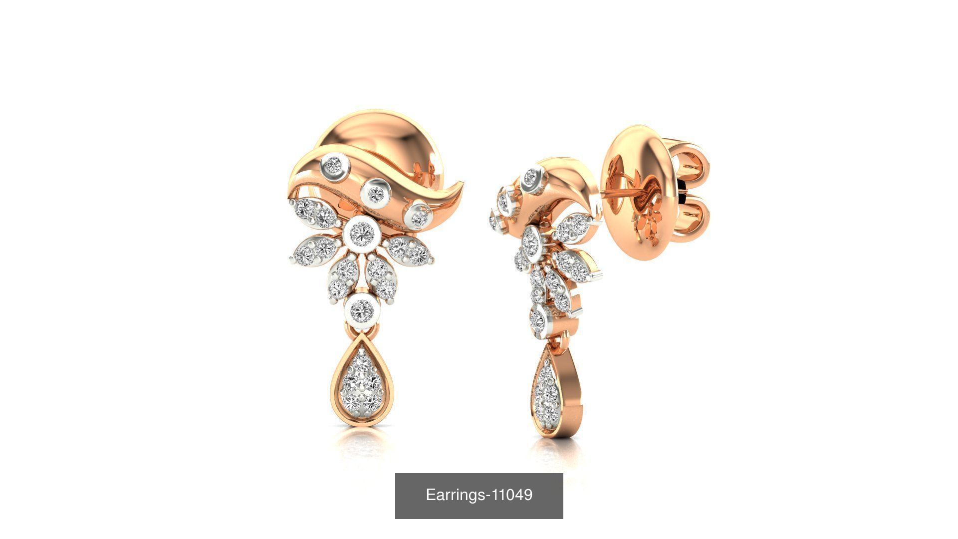 75 Earrings 3dm stl render jcd renders details 3D Model Collection_75