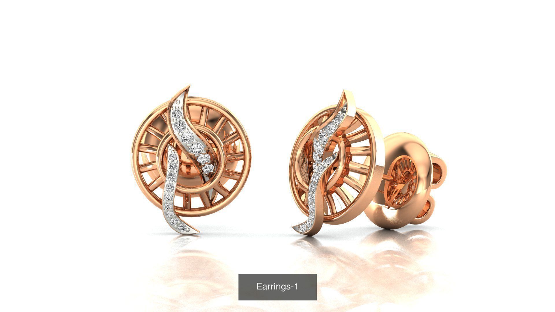 75 Earrings 3dm stl render jcd renders details 3D Model Collection_14