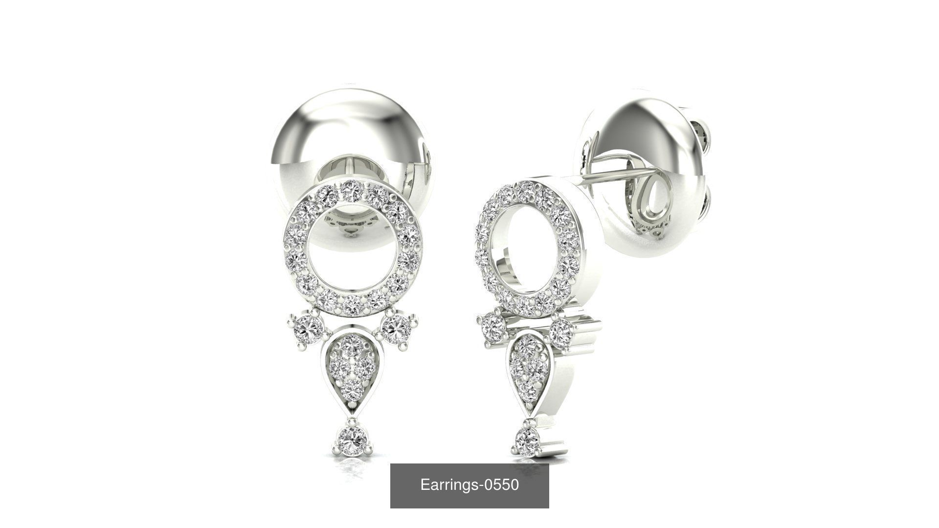 75 Earrings 3dm stl render jcd renders details 3D Model Collection_84