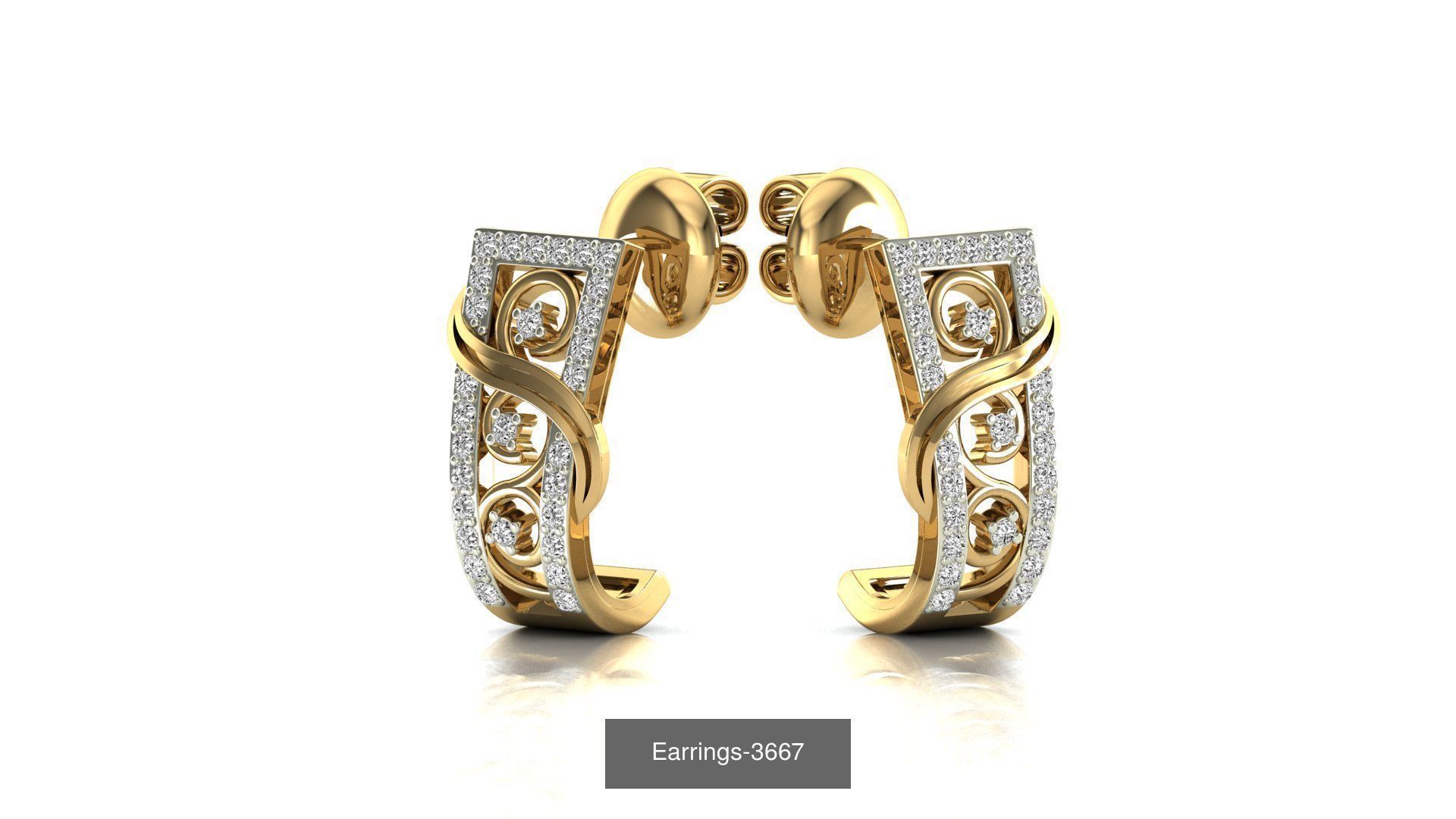 75 Earrings 3dm stl render jcd renders details 3D Model Collection_41